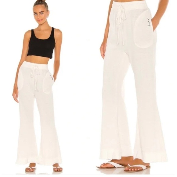 Free People Oversized Cozy Cool Boho Wide Leg Lounge Pants Size Large